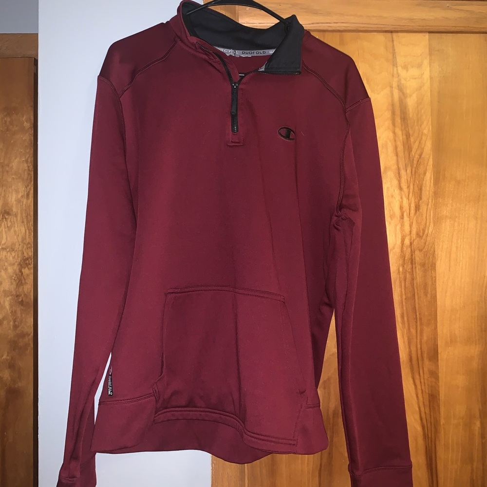 Maroon Champion quarterzip